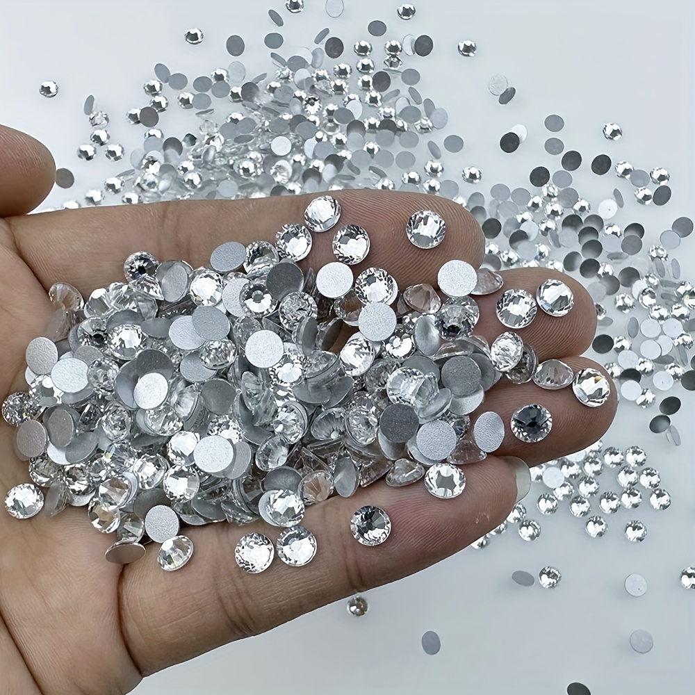Flatback Rhinestones for Crafts, Bulk Clear Crystals