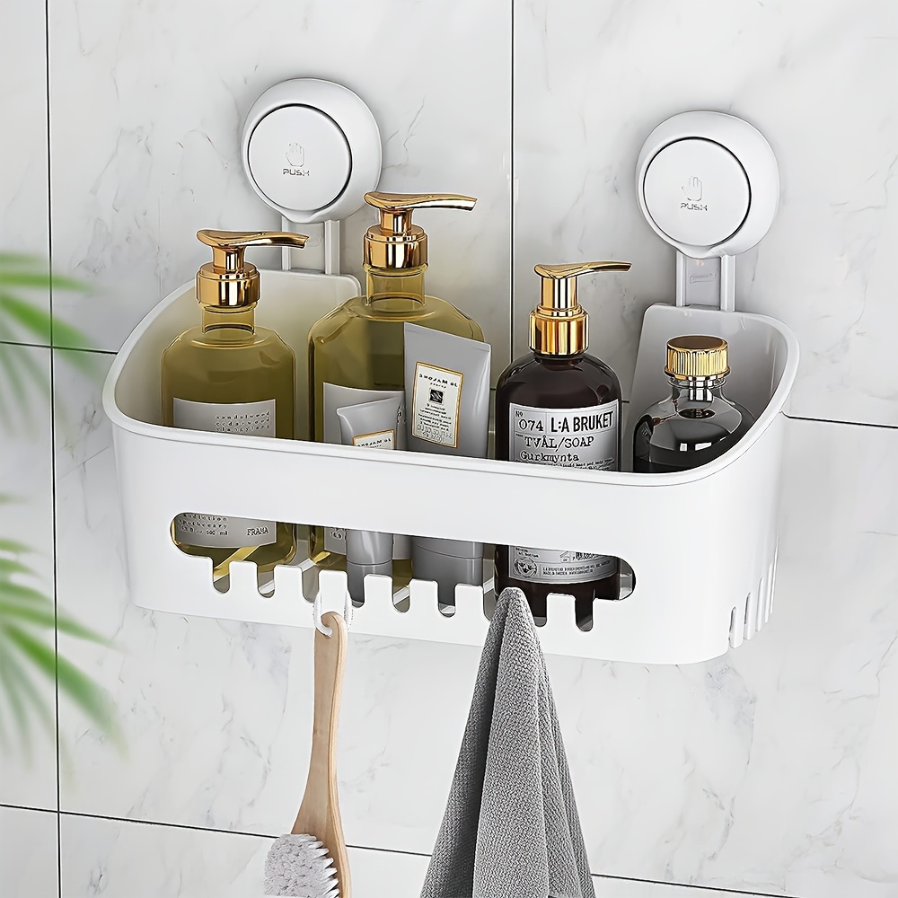 Acquista 1 pz mensola da bagno doccia supporto da parete per shampoo  portaoggetti con ventosa senza foratura portaoggetti da cucina accessori da  bagno