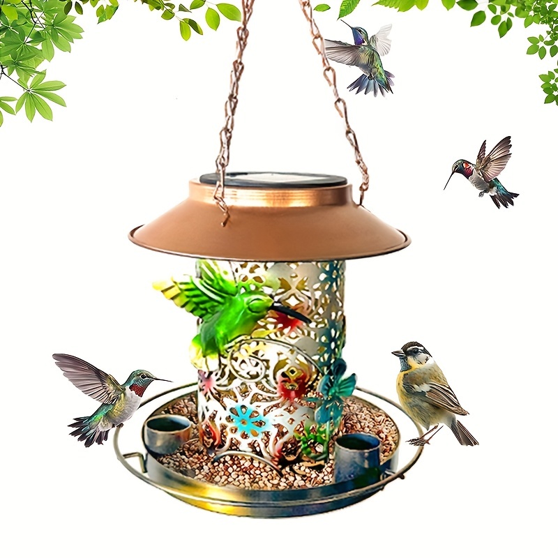 duquanxinquan Mangeoire pour Oiseau,Lanterne en Bois décoration à