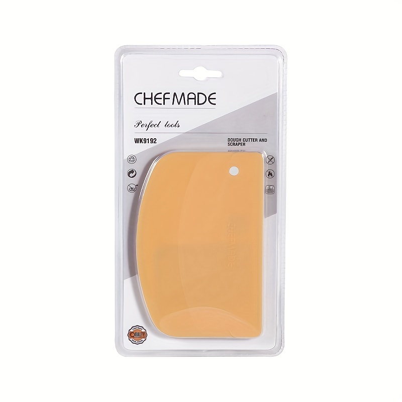 Chefmade 1pc Dough Cutter And Scraper Dough Scraper Bowl Scraper Food Safe  Plastic Dough Cutter Flexible Plastic Scraper Bench Scraper Multipurpose  Food Scrappers For Bread Dough Cake Fondant Icing - Home 