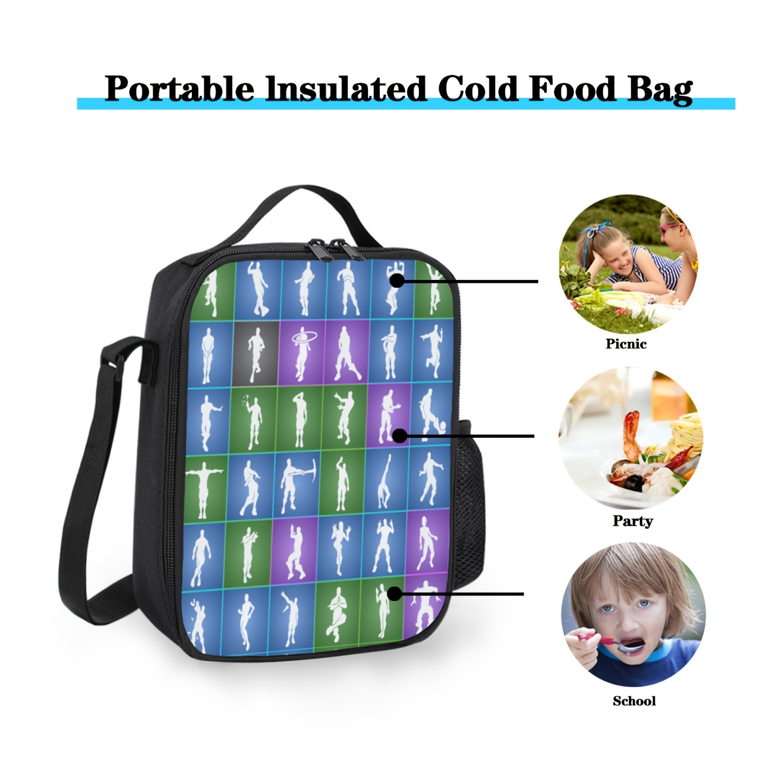 Insulated Lunch Bag For Teenagers Workers: Bento Bag With - Temu