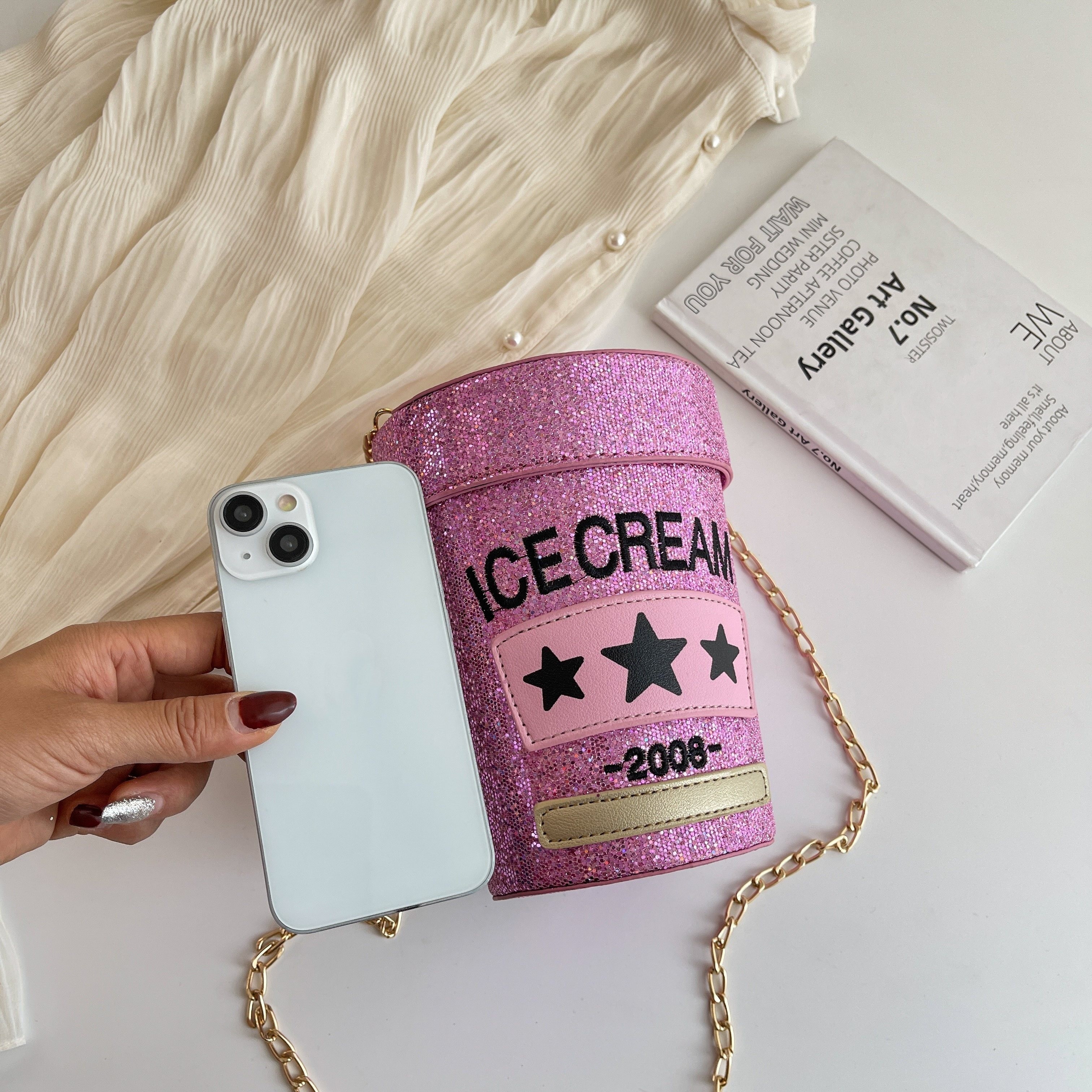 That Brand New Feeling Glitter Crossbody