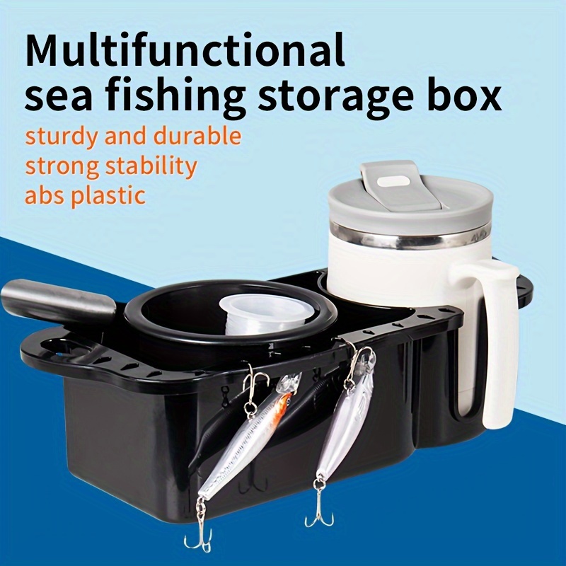Marine Fishing Storage Box Cup Holder Yacht Fishing Accessories Fishing  Multi Function Storage Box Toolbox White - Sports & Outdoors - Temu