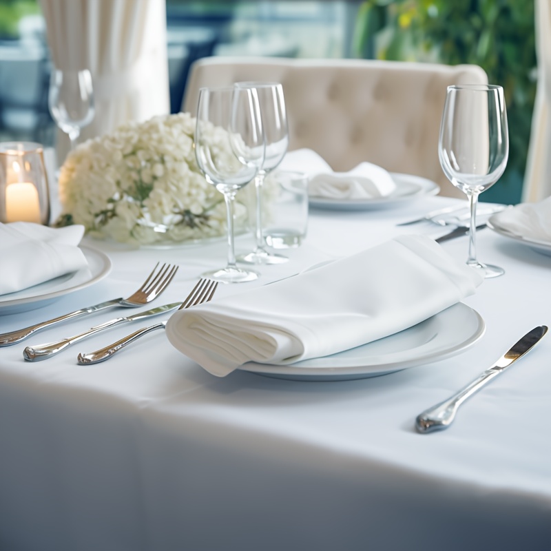 Wrinkle free White Napkins For Weddings Parties And Events - Temu