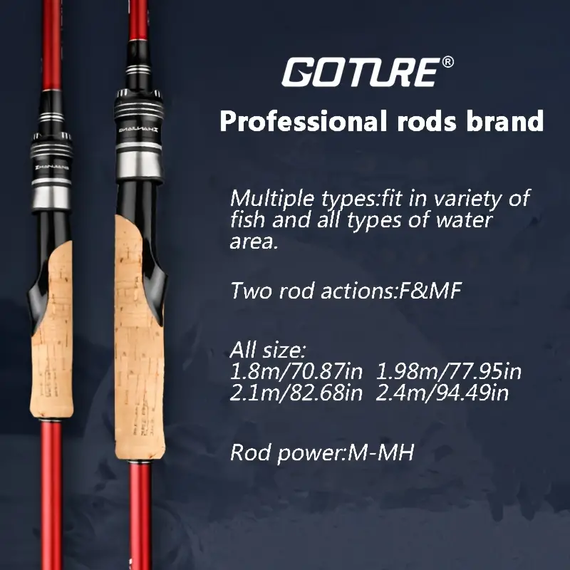 Carbon Fishing Rod Interchangeable Pole Tips M/mh Power F/mf - Temu