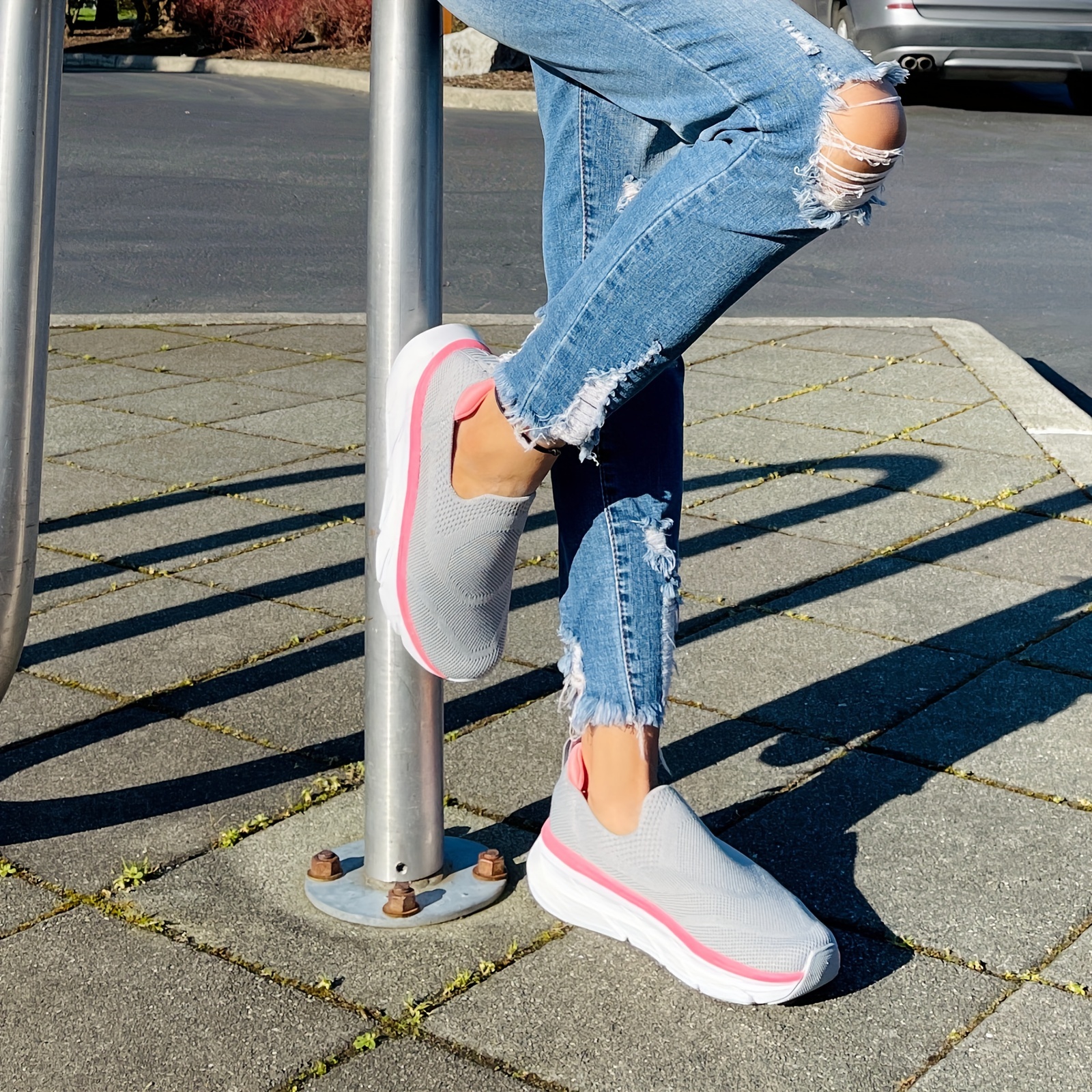 Zapatillas ortopédicas de mujer con plataforma sin cordones zapatos para  caminar