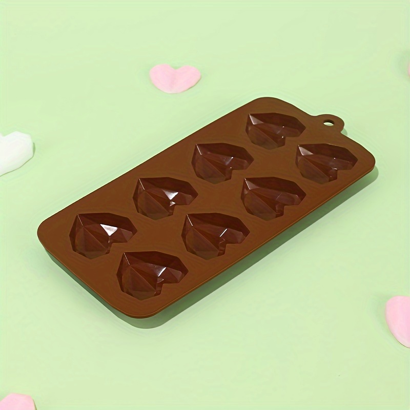 Molde Silicona Chocolate Forma Corazón Diamante 15 Cavidades - Temu Chile