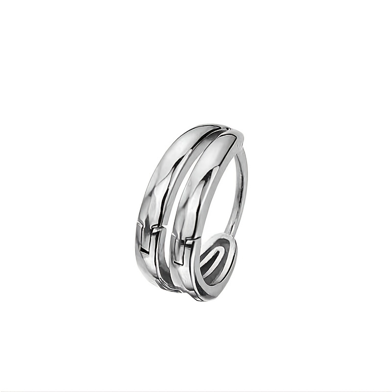 Arc Hoop Earrings for Men