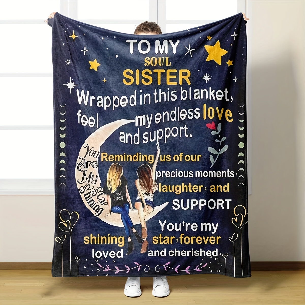 Best Gift Blanket Good Sisters Soft Comfortable Flannel - Temu New Zealand