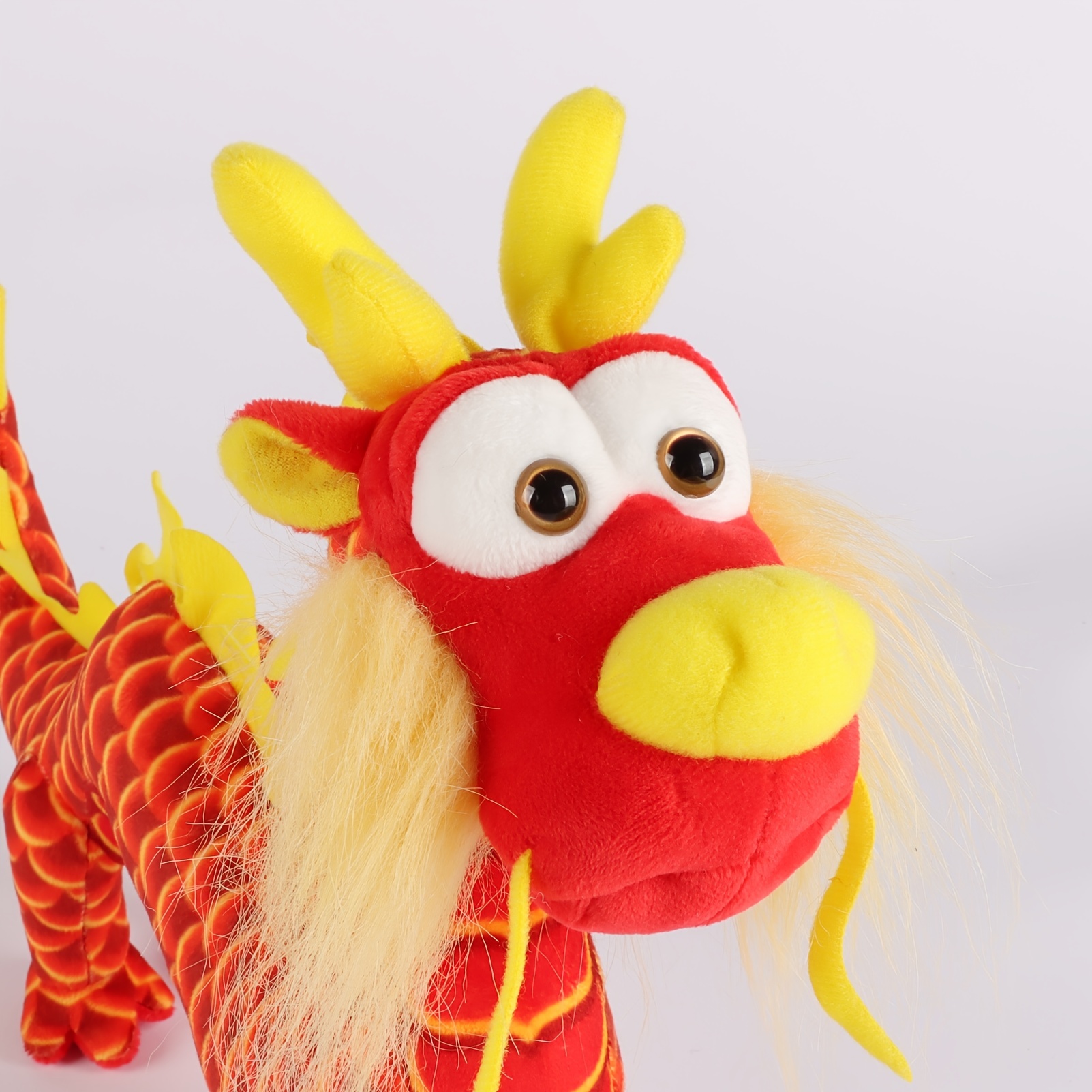 Childrenworld Cartoon Dragon Stuffed Animal Chinese Dragon Plush Doll  Adorable Chinese Dragon Plush Toy Perfect for Gifts Car Decoration