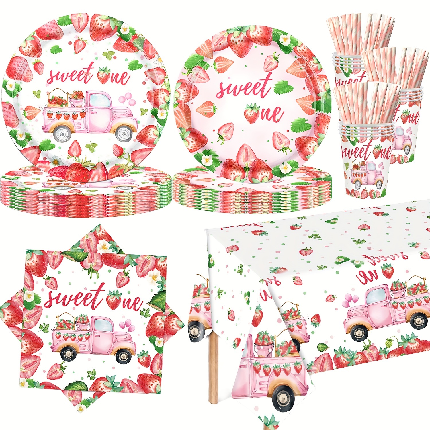 FREE Strawberry Straw Toppers  Strawberry shortcake party, Strawberry  shortcake party favors, Strawberry party