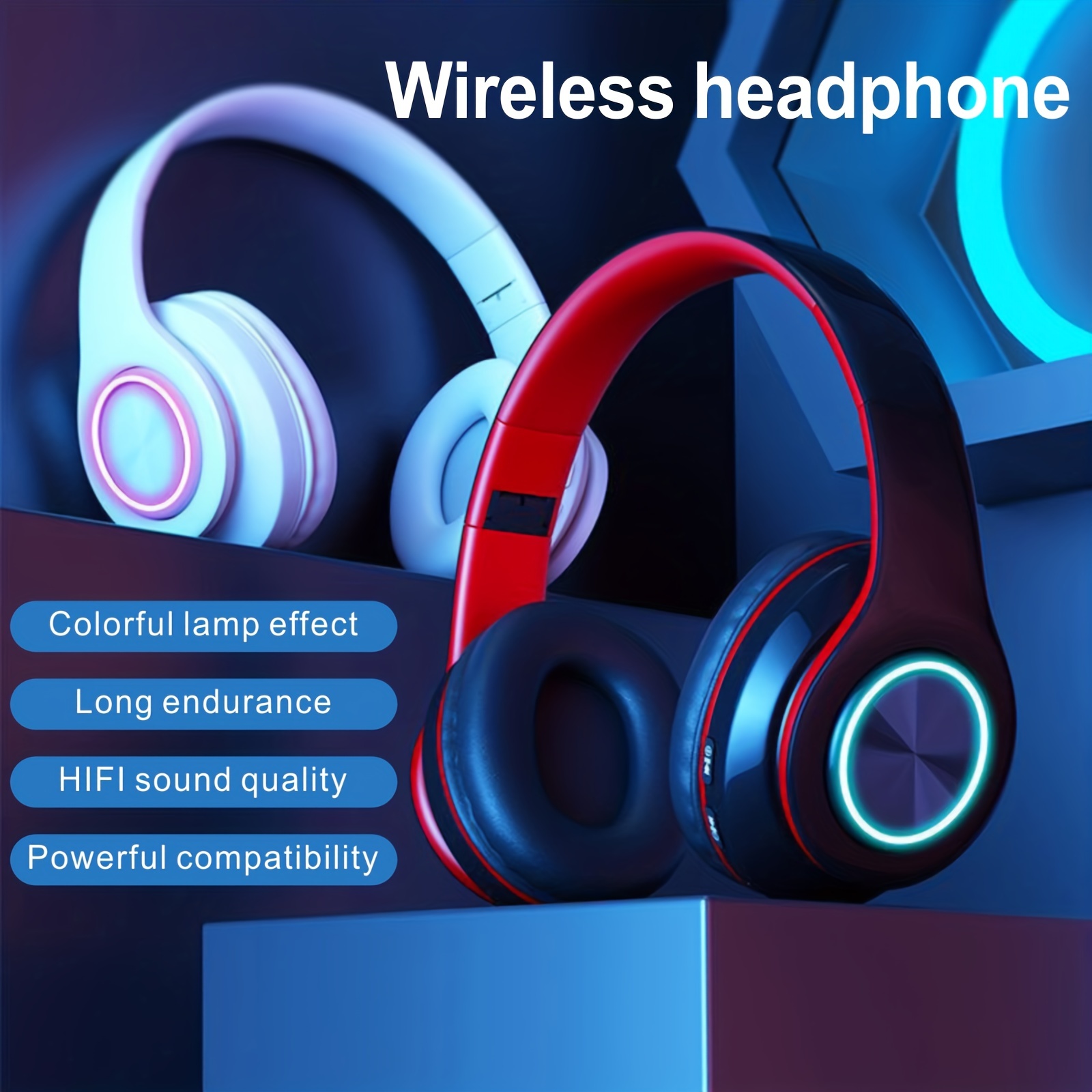 Bluetooth Headset Headworn Bluetooth Earphones With Full Ear