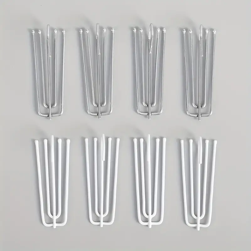 Metal 4 Prongs Pinch Pleat Hook Curtain Cloth Ring Curtain - Temu United  Arab Emirates