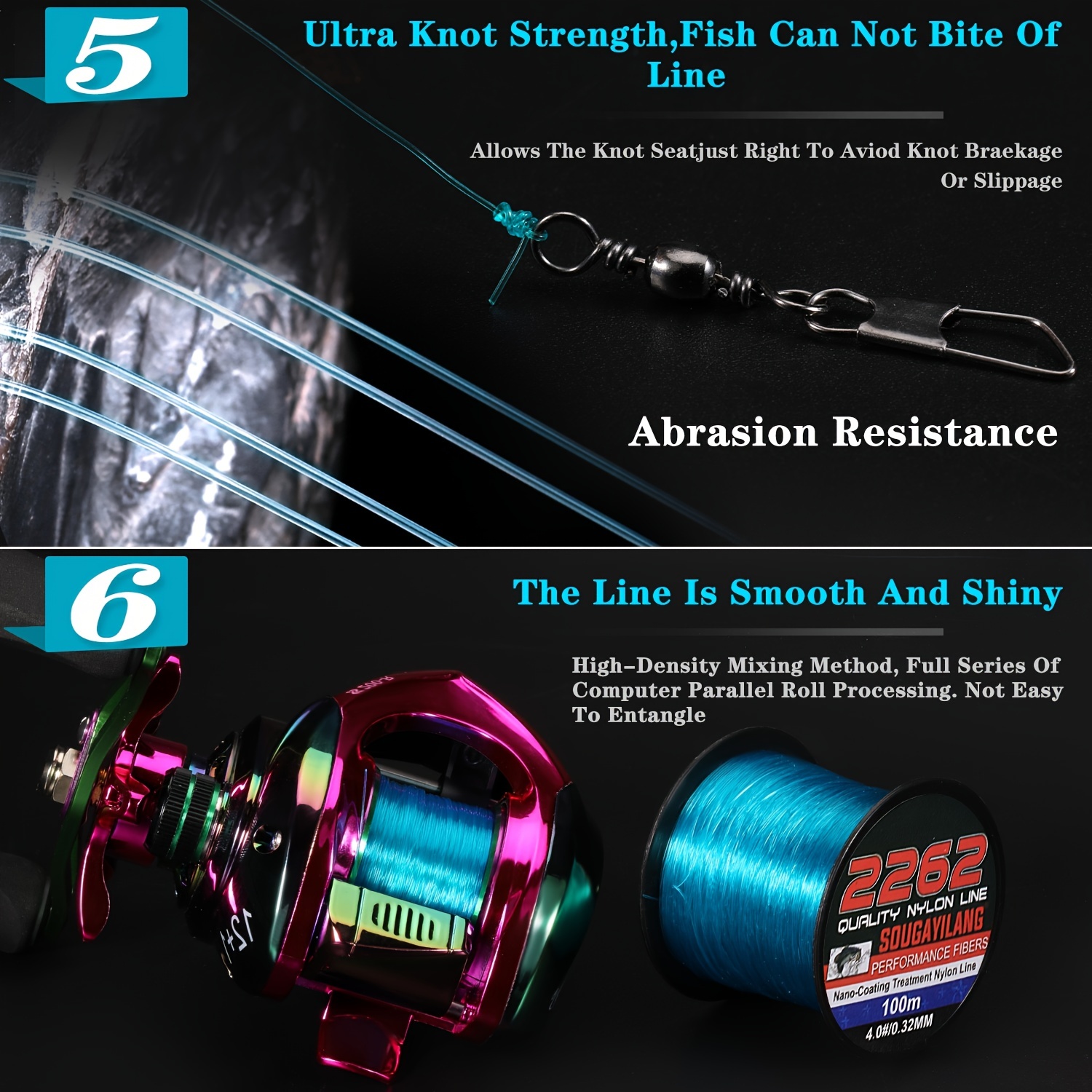 M01277 Fishing Line 5Y 30ft Monofilament 6 lb 0.009 Dia for Stop Motion  Repairs Crafts Emergency
