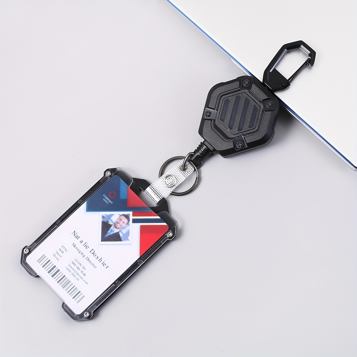Mini Retractable Badge Reel Small and Heavy Duty ID Holder 