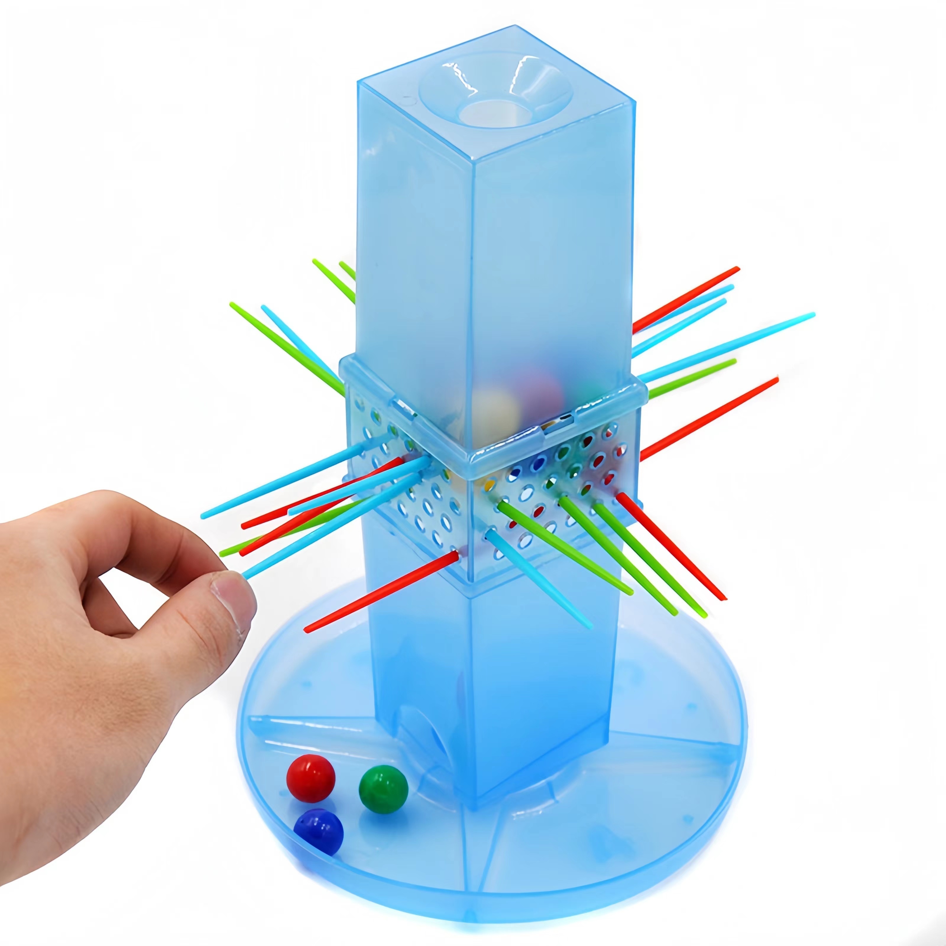 

Family Game For Kids & Adults, Don't Let The Marbles Fall For Players Boost Your Kids'intellectual Development-child Interaction Puzzle Pulling Stick Game For Boys& Girls, Random Color