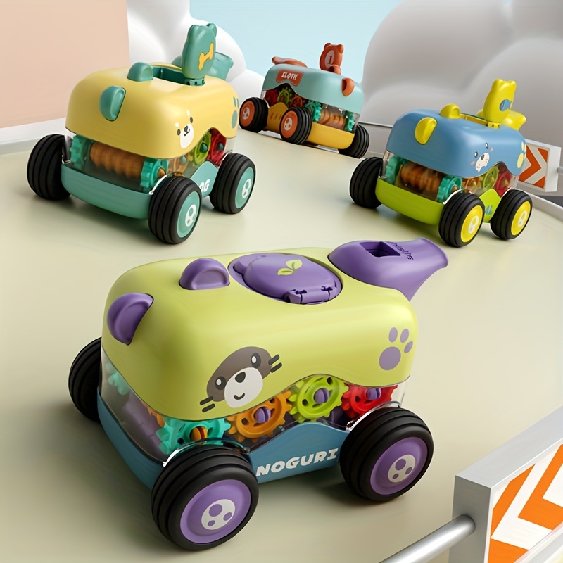 Kaufe Trägheits-Schiebespielzeugauto in Cartoon-Tierform mit  Süßigkeiten-Aufbewahrungsloch, das Spaß und Bildung fördert