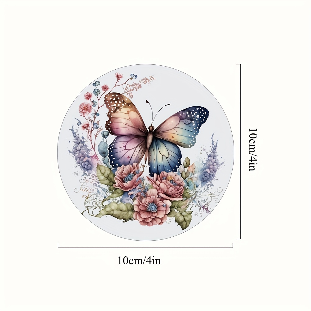 Vintage Butterfly Floral Coasters Drinks Round Absorbent Temu Australia