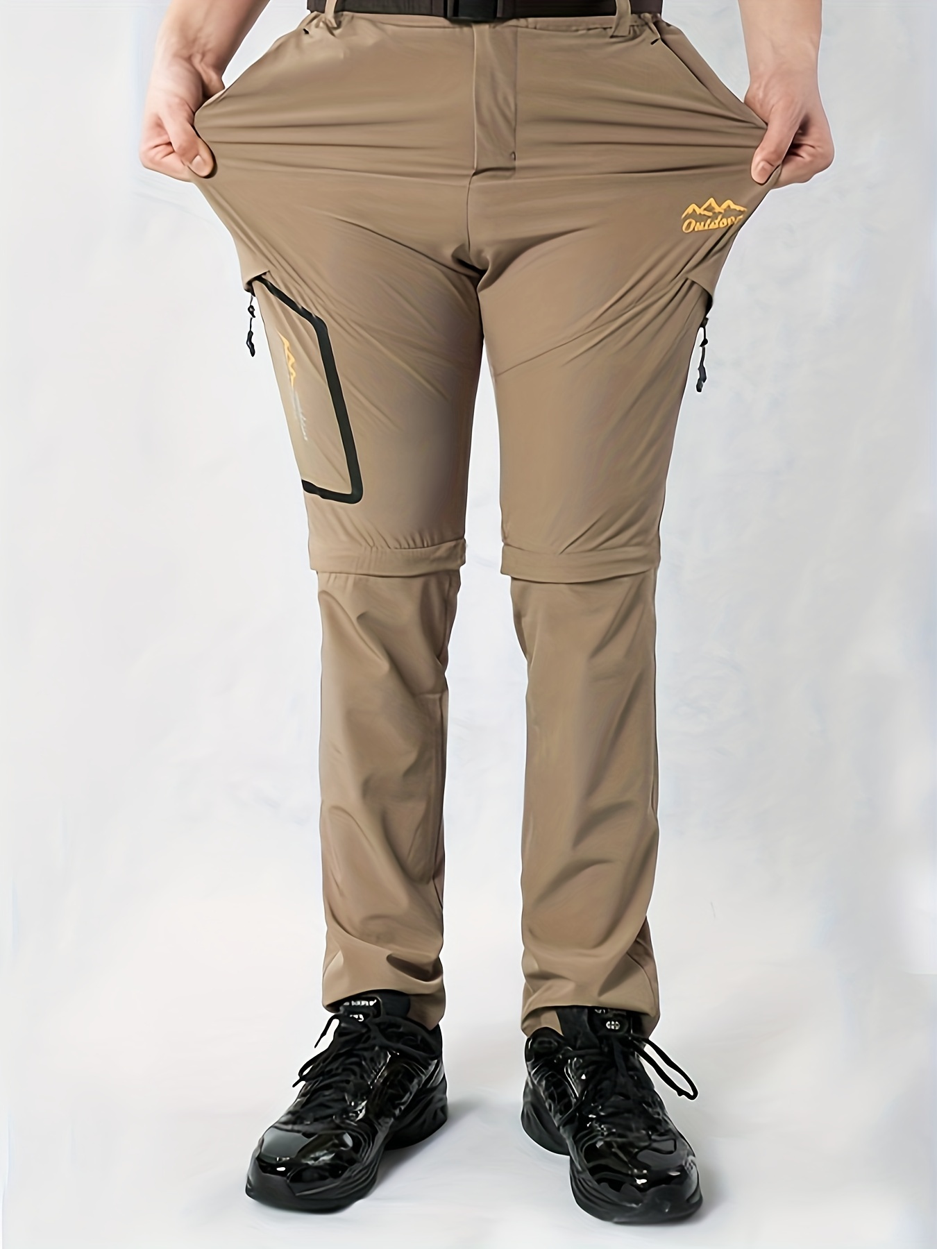 MANSDOUR Men's Hiking Pants Convertible Quick Dry Lightweight Zip