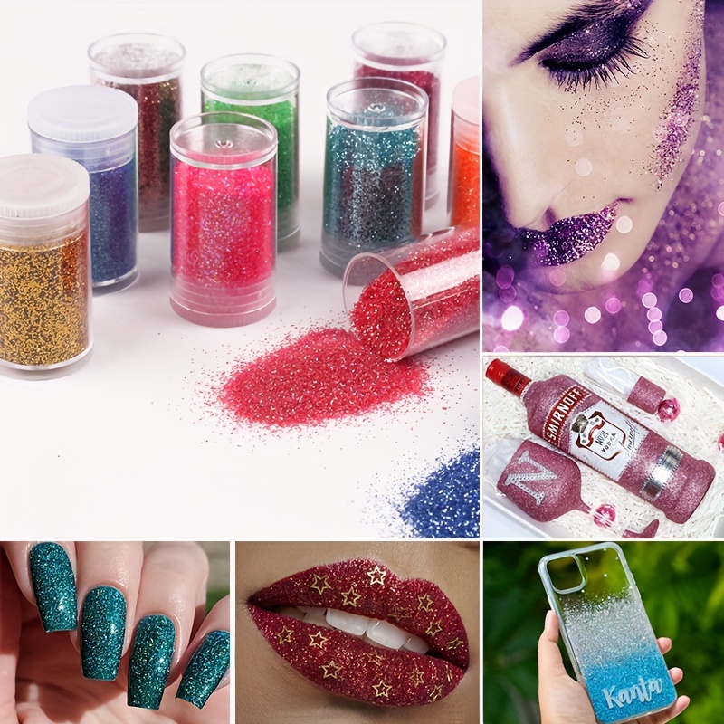 Glitter Nail Art Acrylic Nails Powder Mixed Polish Chunky Sequins  Iridescent Flakes Ultra-Thin Paillette Sparkles Tips For Festival Arts Face  Eyes Bod