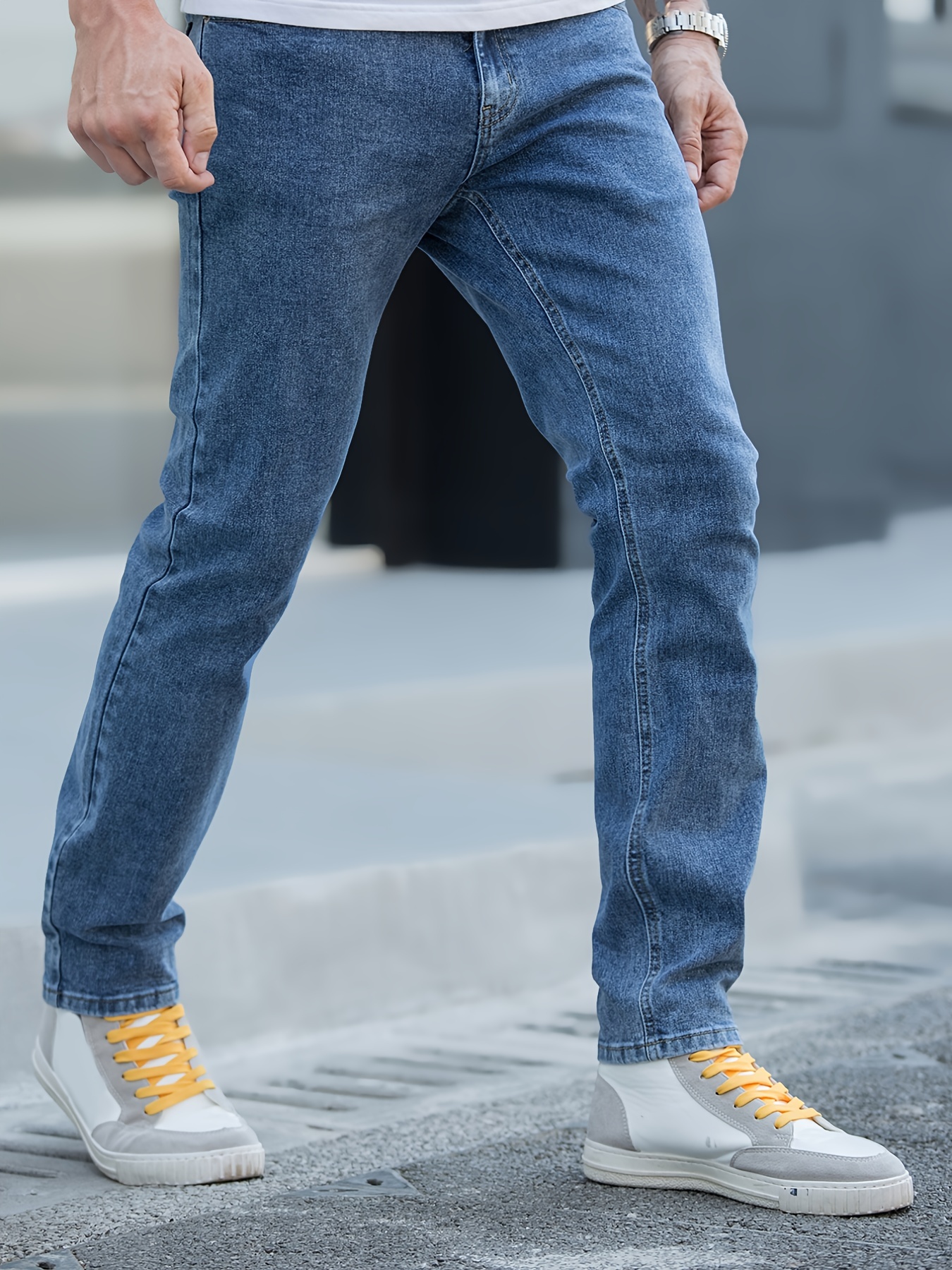 Pantalones vaqueros hasta el tobillo para hombre, Jeans elásticos gruesos  japoneses de talla grande 8XL, pantalones