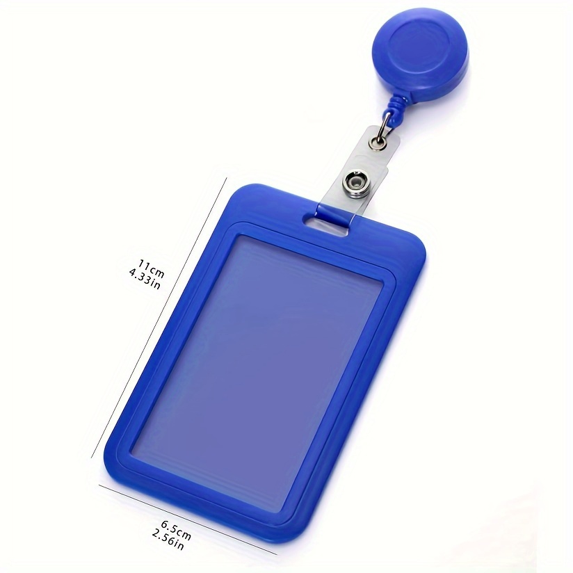 ID Badge Holder with Retractable, 2-Card Slot Easily Swipes ID Card Holder's Work ID, School ID, metrocard and Access card,Food,Bank,Lunch,Fish