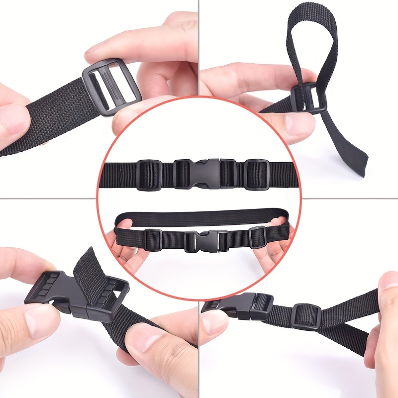 Plastic buckle,Dual Adjustable 1Inch Buckle for Backpack Strap Quick Side  Release Buckles for Nylon Webbing Strap Pet Dog Collar Backpack Bag Luggage