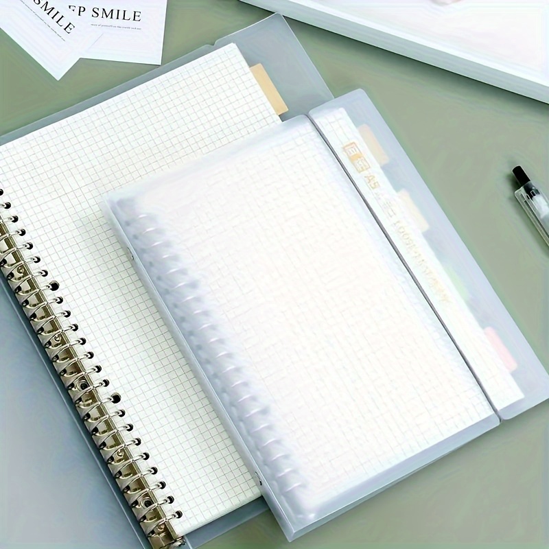 A5 Frosted Waterproof Coil Square Notebook Office School - Temu
