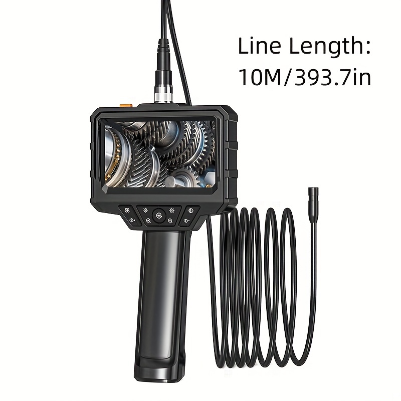 P130 5m Fil Dur LED Light Borescope Étanche 8 mm Inspection à Double  Lentille Caméra de Serpent Endoscope Industriel