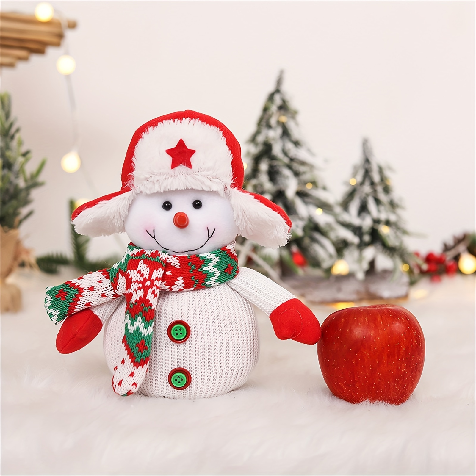 Christmas Snowman Hanging Pendant Doll Christmas Home Decoration Accessories  Ornament Cute Mini Garden Accessories Christmas New