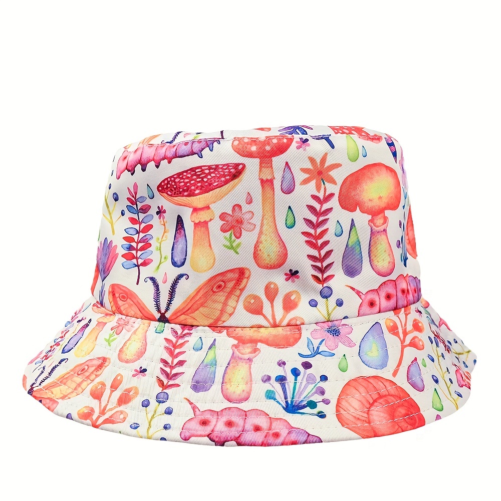 1pc Unisex Trendy Versatile Foldable Bucket Hat Double Sided Sun Hat For  Outdoor Vacation Travel - Jewelry & Accessories - Temu