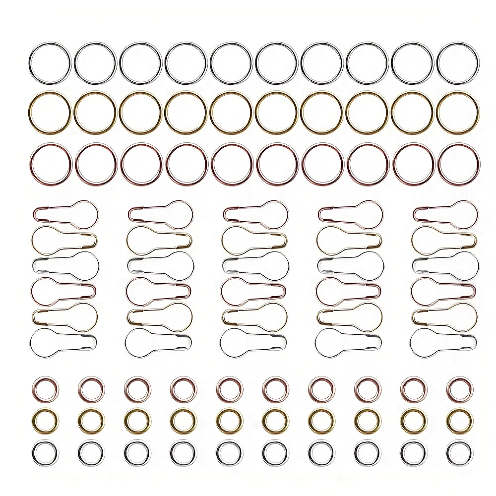 Round Bulb Shape Knitting Stitch Markers Electroplated Ring - Temu