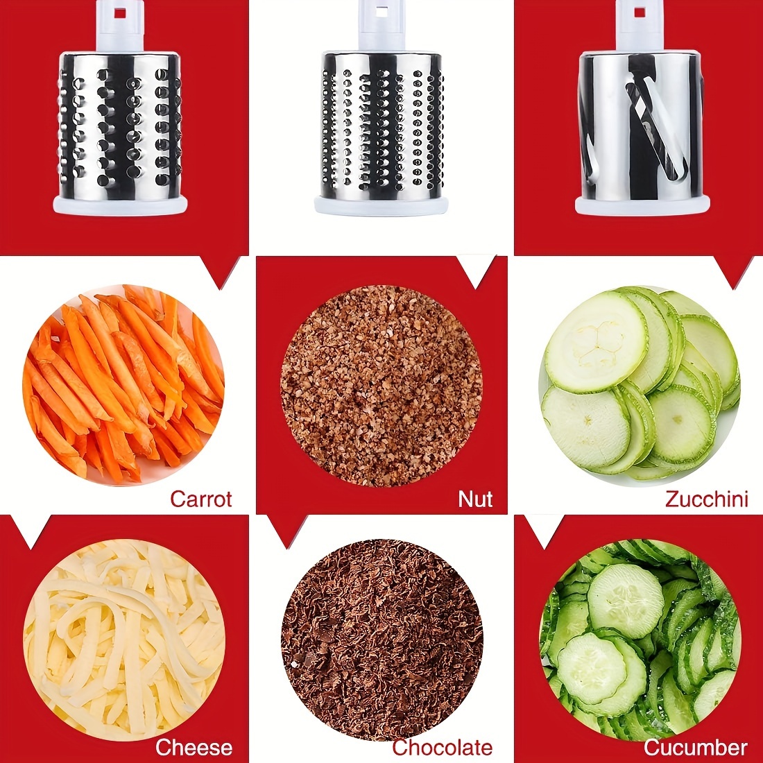 Vegetable Cutter Rotary Vegetable Slicer Vegetable Grater - Temu