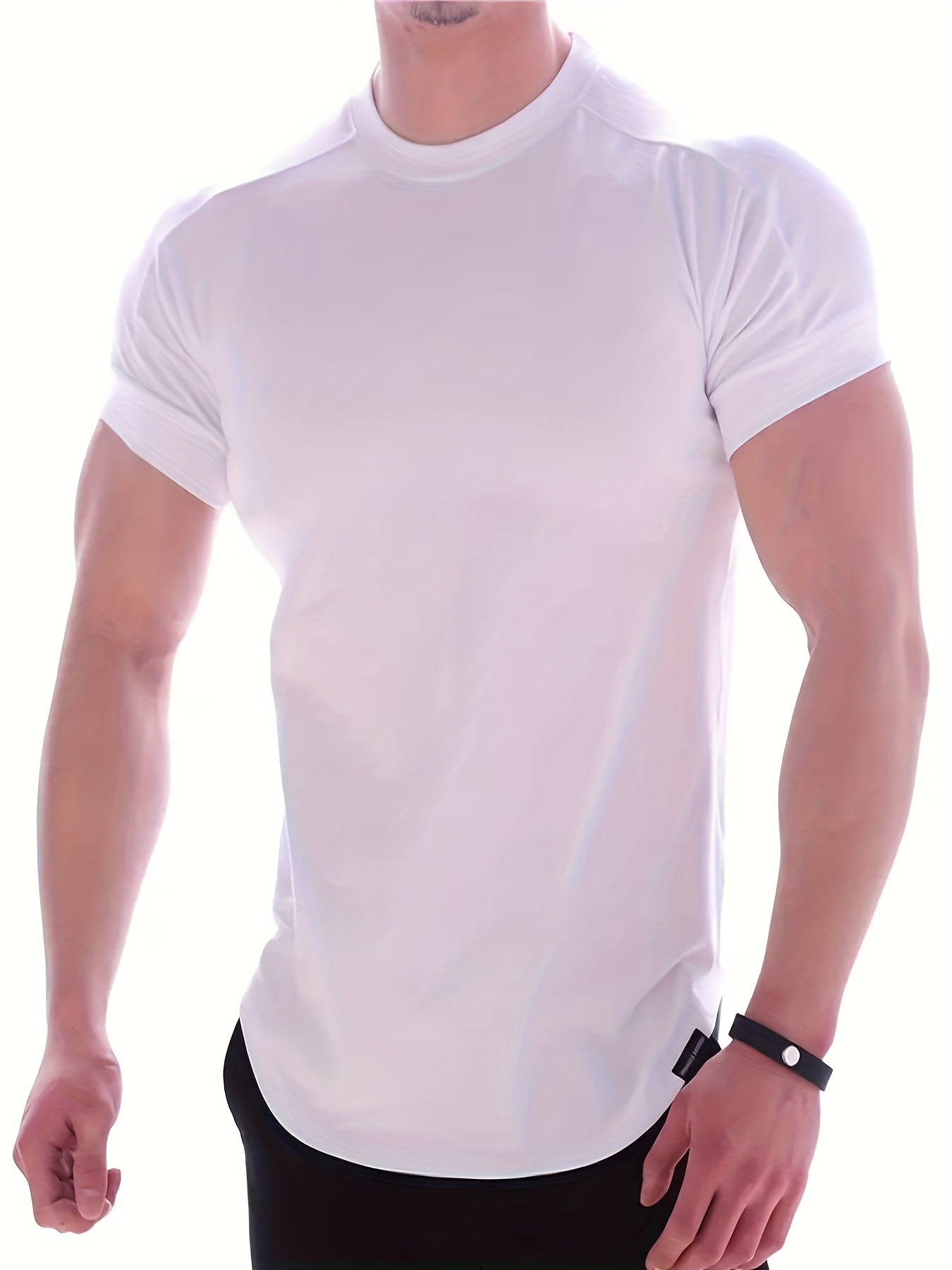 Men's Short Sleeve Crew Neck T shirts Lightweight Quick Dry - Temu