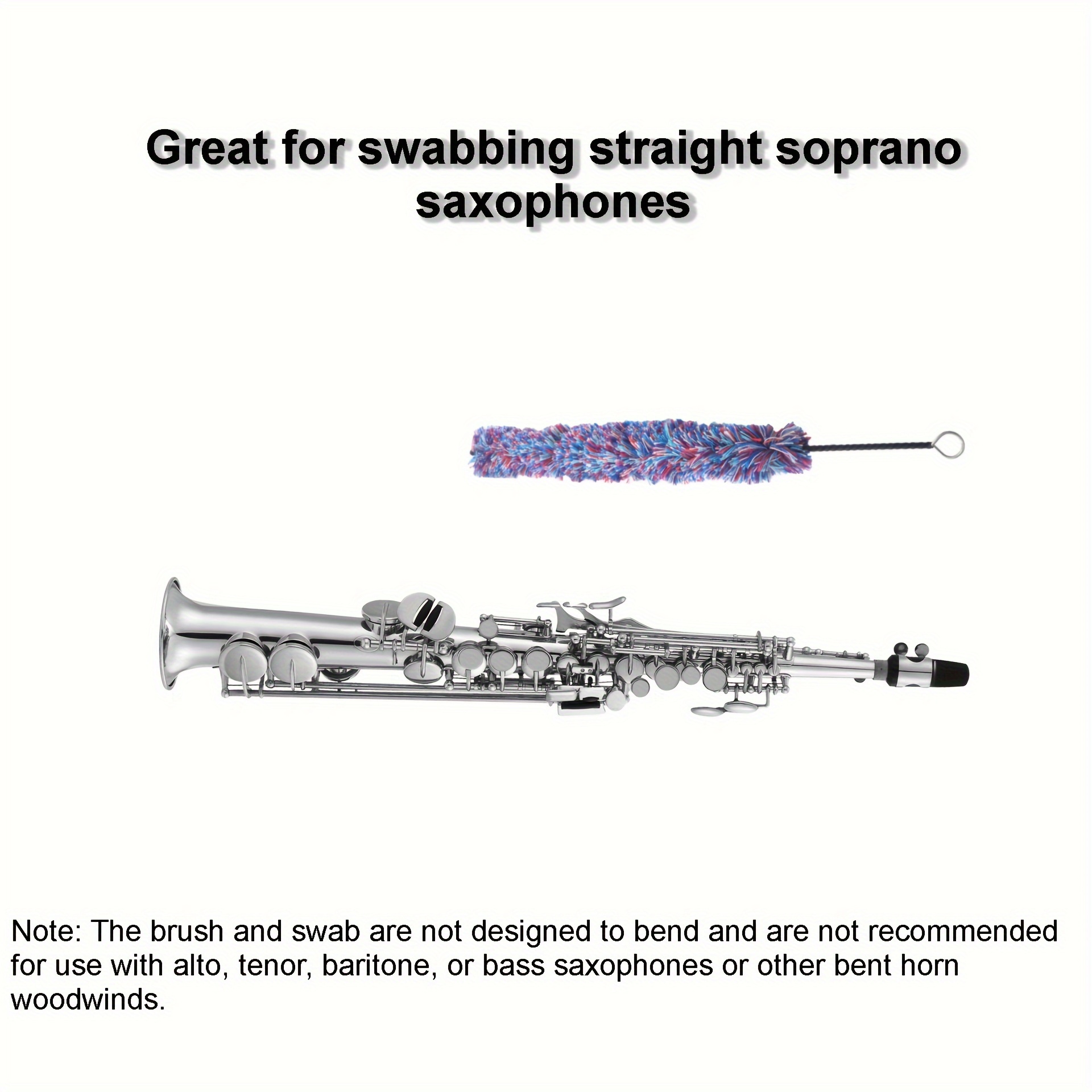 Kit de nettoyage et d'entretien des instruments, pour Saxophone
