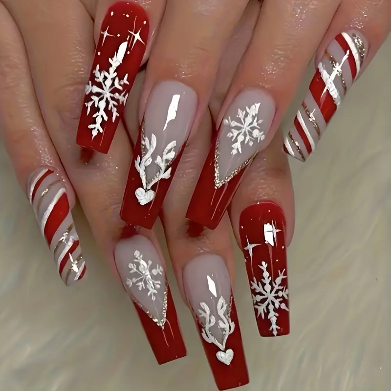 Looking for the best design for christmas red nails ideas?