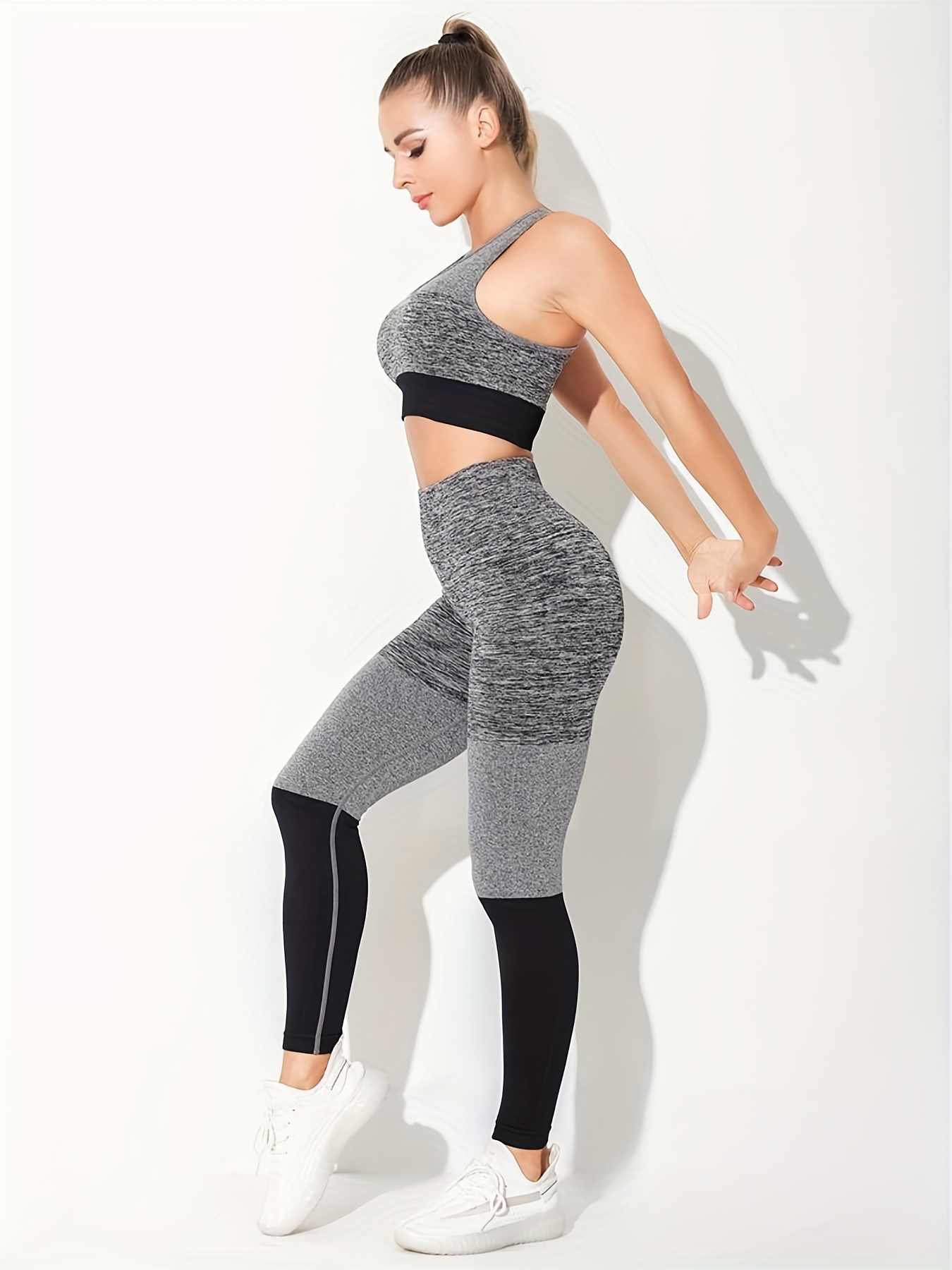 2 Piece Set Women Workout Clothes Yoga Set Seamless Women Gym Clothing  Athletic Sports Suit Women Sports Bra and Leggings Set