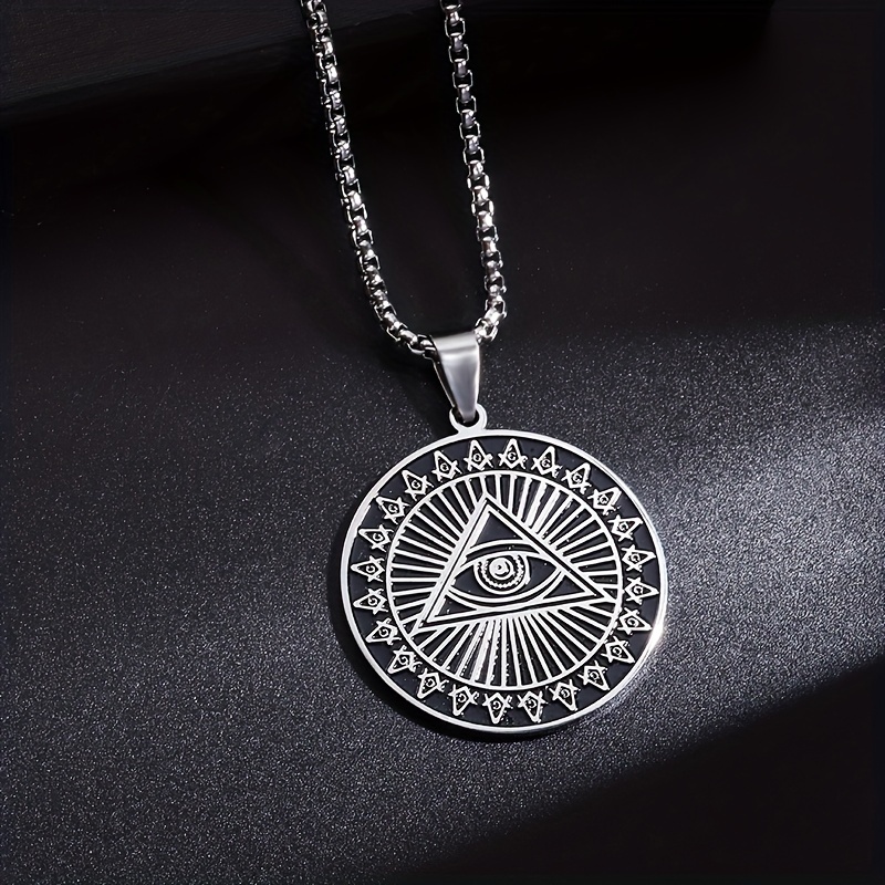 Providence Eye Pendant Necklace Retro Freemasonry