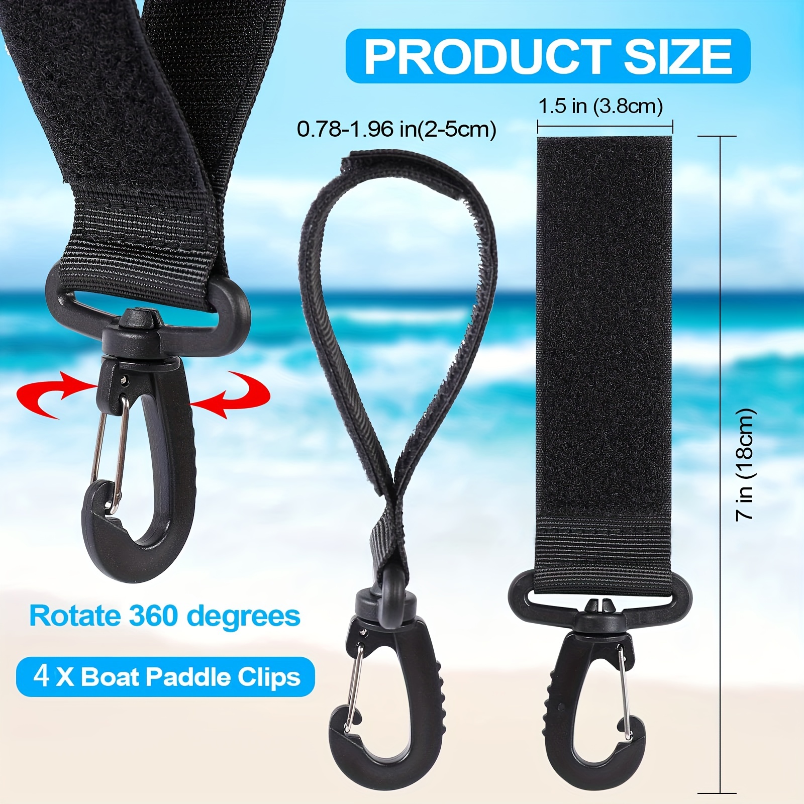 GUANGMING - Kayak Canoe Paddle Leash Clip Boat Fishing Rod Tether Holder  Keeper Lanyard (Color : Black, Size : 120 cm) : : Sports &  Outdoors