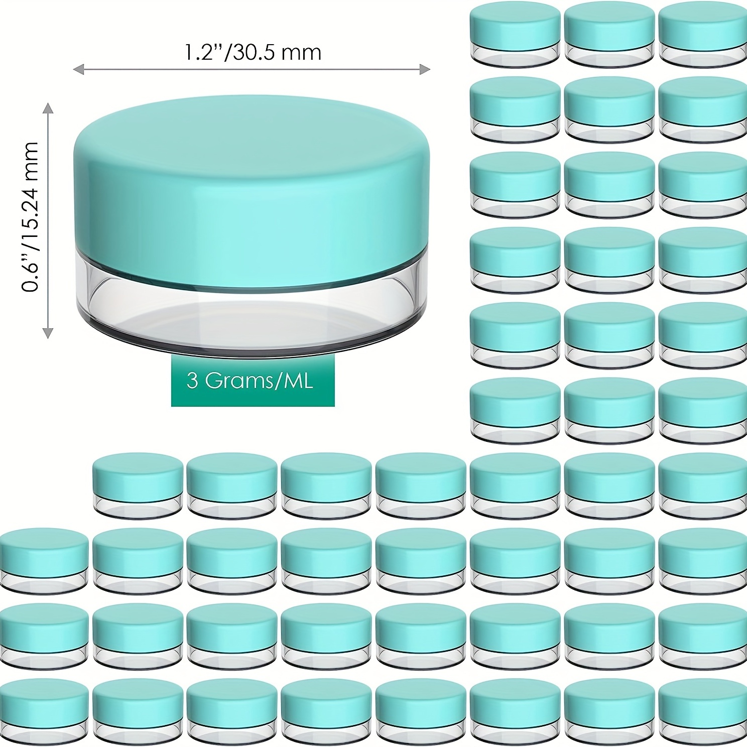 3ml empty small sample cosmetics container