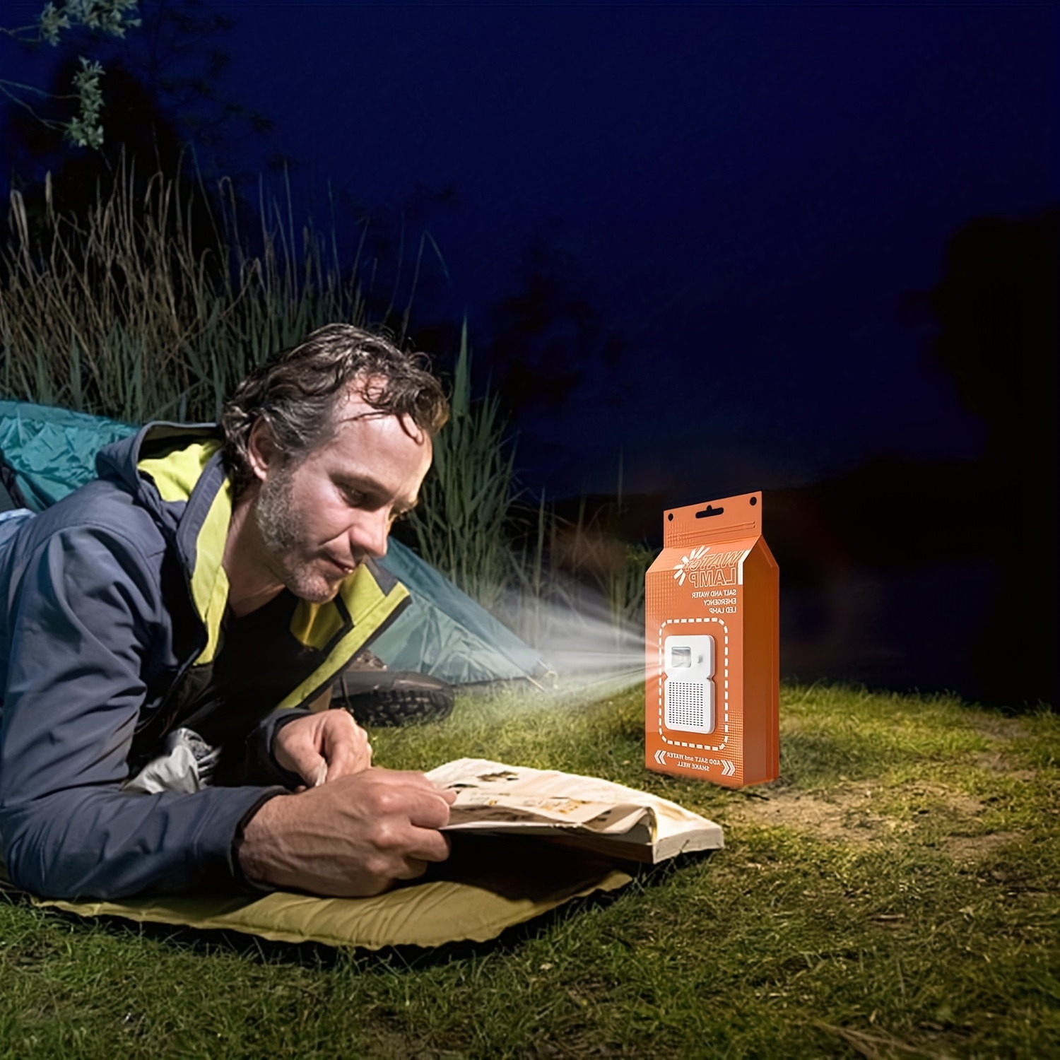 WaterLight: Portable lantern that can be charged with salt water