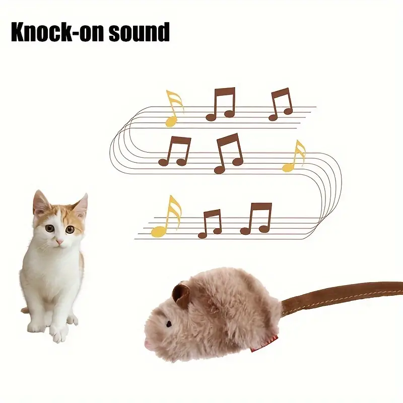 Interactive Squeaky Cat Mouse Toy Bite
