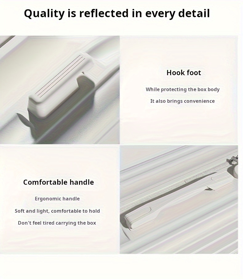 Conjunto de Equipaje Ligero de 2 Piezas para Mujeres - Maletas de Carrocería Rígida con Ruedas Giratorias y Bolsa de Cosméticos, Alimentadas por USB, Cierre con Cremallera - Disponible en Azul Pastel, Gris Claro, Rosa, Blanco - Ideal para Estudiantes y Viajes, Equipaje para Viajar