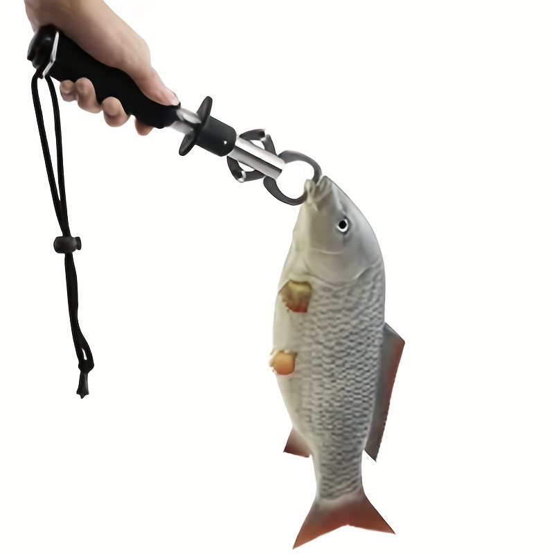 Fishing Lip Gripper,Fish Lip Gripper with Scale Freshwater Saltwater,Fishing Lip Gripper Portable Fish Lip Grabber,Fish Lip Grip Tool Aluminum Fish