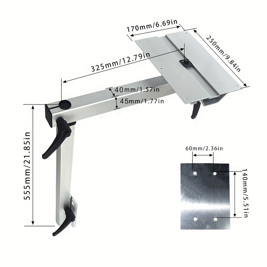 RV Rotary Leg Support RV Table Bracket for Travel Campervan