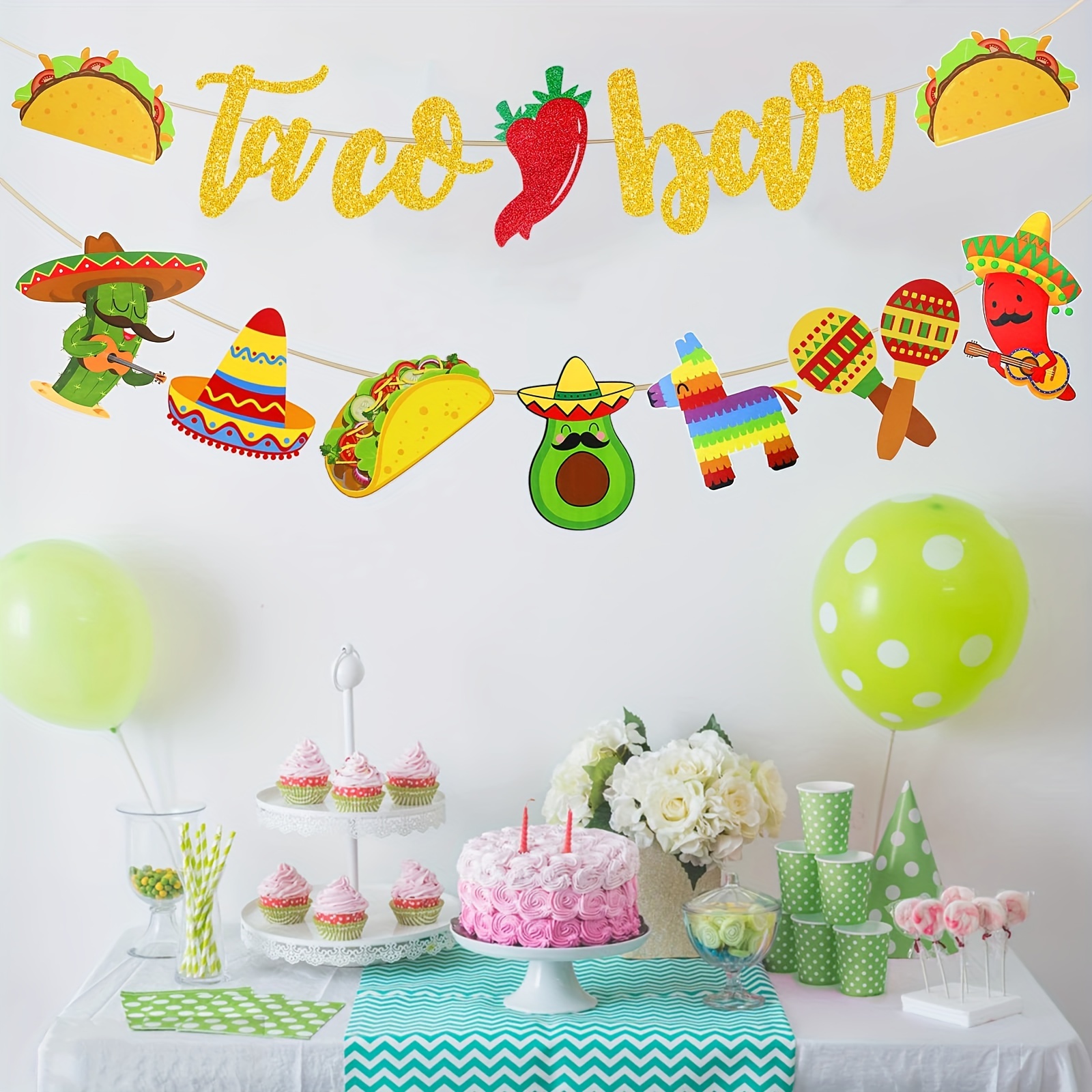 3 Fiesta Party Decorations, Birthday signs, taco about a baby, fiesta baby  shower sign, cinco de mayo, fiesta Party supplies