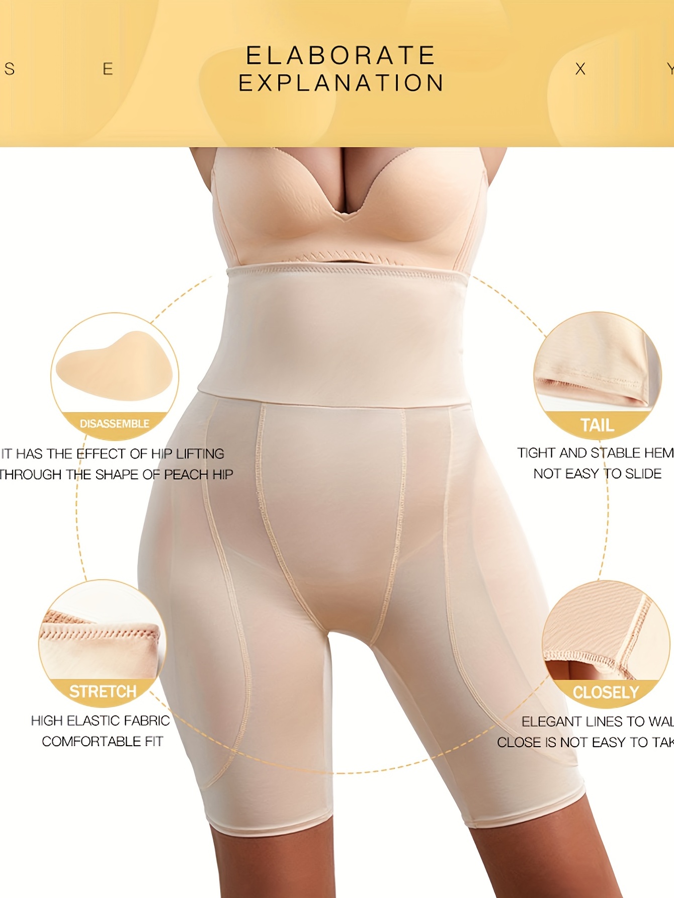 High Waist Shaping Panties Tummy Control Compression Panties - Temu Canada