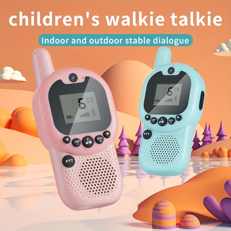 Paquete de 2 walkie talkies para niños, reloj espía multifuncional con  linterna, radio bidireccional de largo alcance, Walkie Talky para niños de  8 a