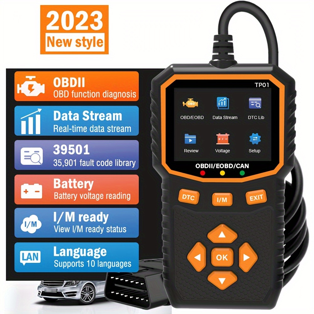 FOXWELL NT301 OBD2 Scanner Live Data Professional Mechanic OBDII Diagnostic  Code Reader Tool for Check Engine Light