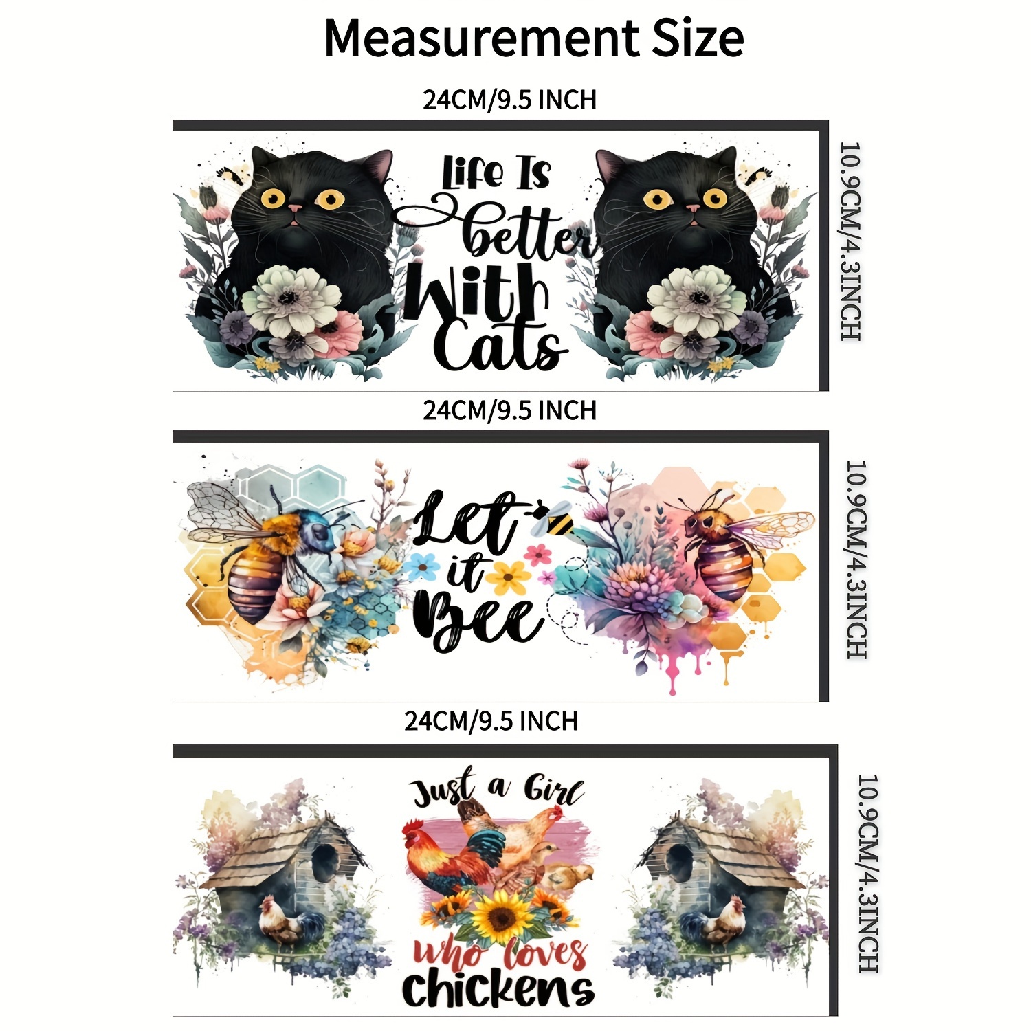 4/6pcs UV DTF Cup Wrap Decals For Any Hard Surface, 3D AI Cute Animal  Design Rub On Transfers For Crafting, UV DTF Transfer Sticker Waterproof  Sticker
